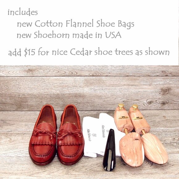 * NIB * $295 Allen Edmonds WOODSTOCK Loafer 7 D Chili * add $15 new Cedar Trees